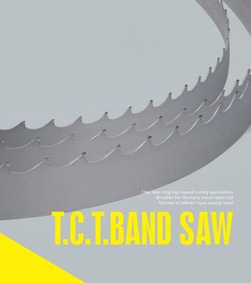 Verticaal/horizontaal hoogfrequente gelaste TCT hout snijden Carbide tandband zagblad