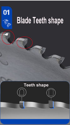 TCT Carbide Tand Circular Saw Blade voor professioneel en veelzijdig aluminium snijden
