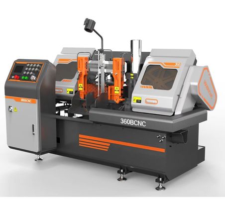 Intelligente CNC-bandzaag voor het snijden van metaal met 4kw motorvermogen en 4400*34mm bladgrootte
