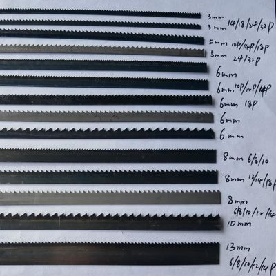 Bi-metalen bandzaagblad voor het snijden van verschillende metalen 14/18 Tandenvorm aangepaste lengte
