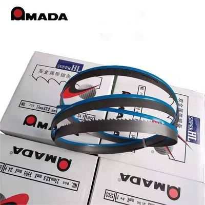 Japan AMADA M42 BI-Metal Band Saw Blade Customized Support OEM Breedte 27/34/41/54/67/80 mm